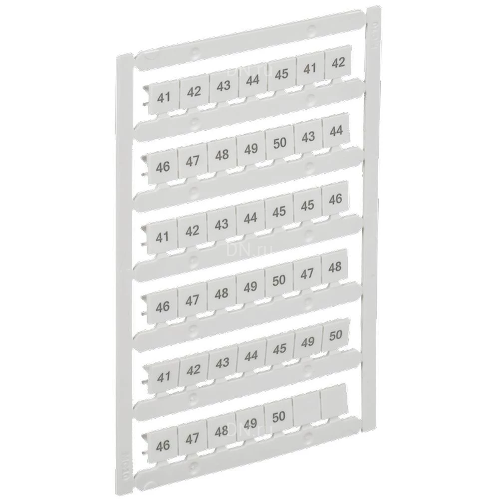 Маркер IEK ARMAFIX для CTS 10мм2, символы 41-50, цвет - белый AF-CT10D-M-010-05