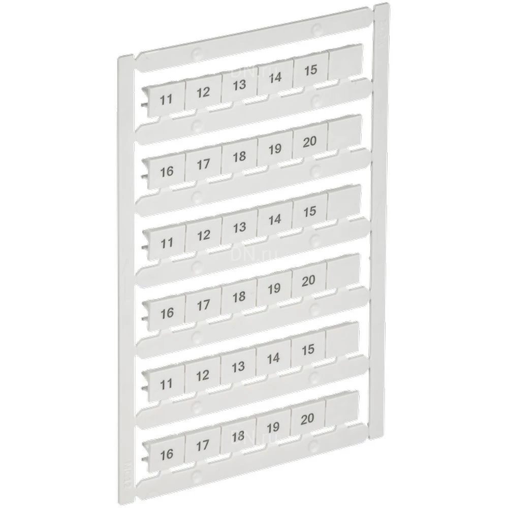 Маркер IEK ARMAFIX для CTS 16/25мм2, символы 11-20, цвет - белый AF-CT10D-M-025-02