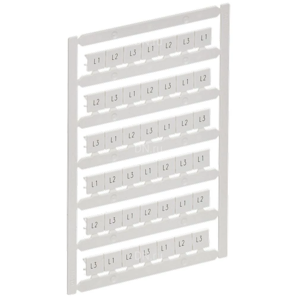 Маркер IEK ARMAFIX для CTS 10мм2, символы L1; L2; L3, цвет - белый AF-CT10D-M-010-22