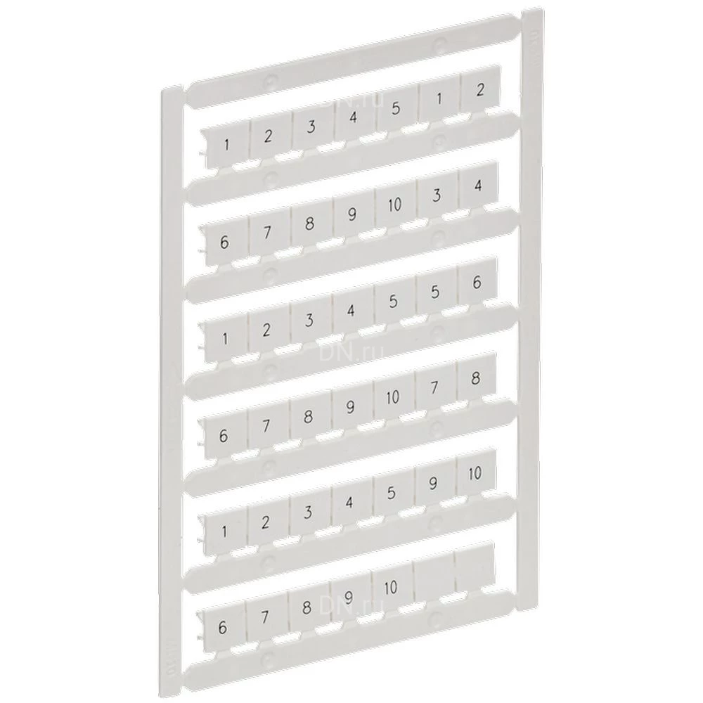 Маркер IEK ARMAFIX для CTS 10мм2, символы 1-10, цвет - белый AF-CT10D-M-010-01