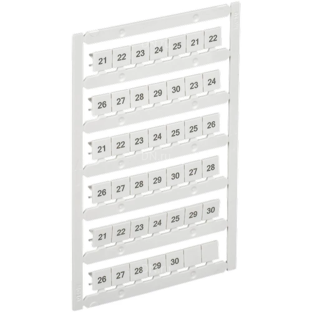 Маркер IEK ARMAFIX для CTS 10мм2, символы 21-30, цвет - белый AF-CT10D-M-010-03