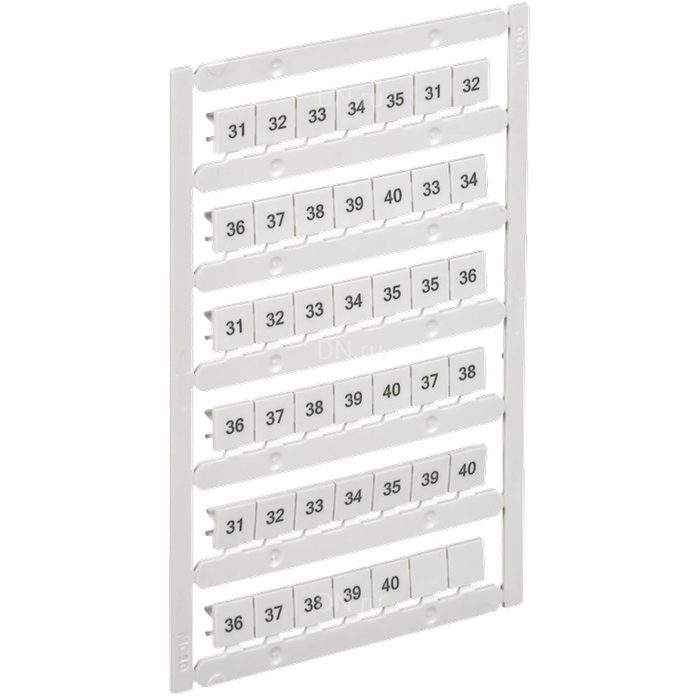 Маркер IEK ARMAFIX для CTS 10мм2, символы 31-40, цвет - белый AF-CT10D-M-010-04