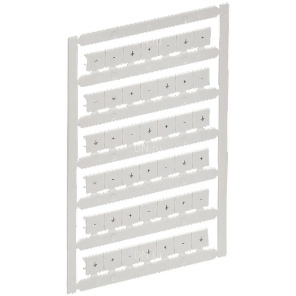 Маркер IEK ARMAFIX для CTS 10мм2, символы +; -; зазем., цвет - белый AF-CT10D-M-010-23