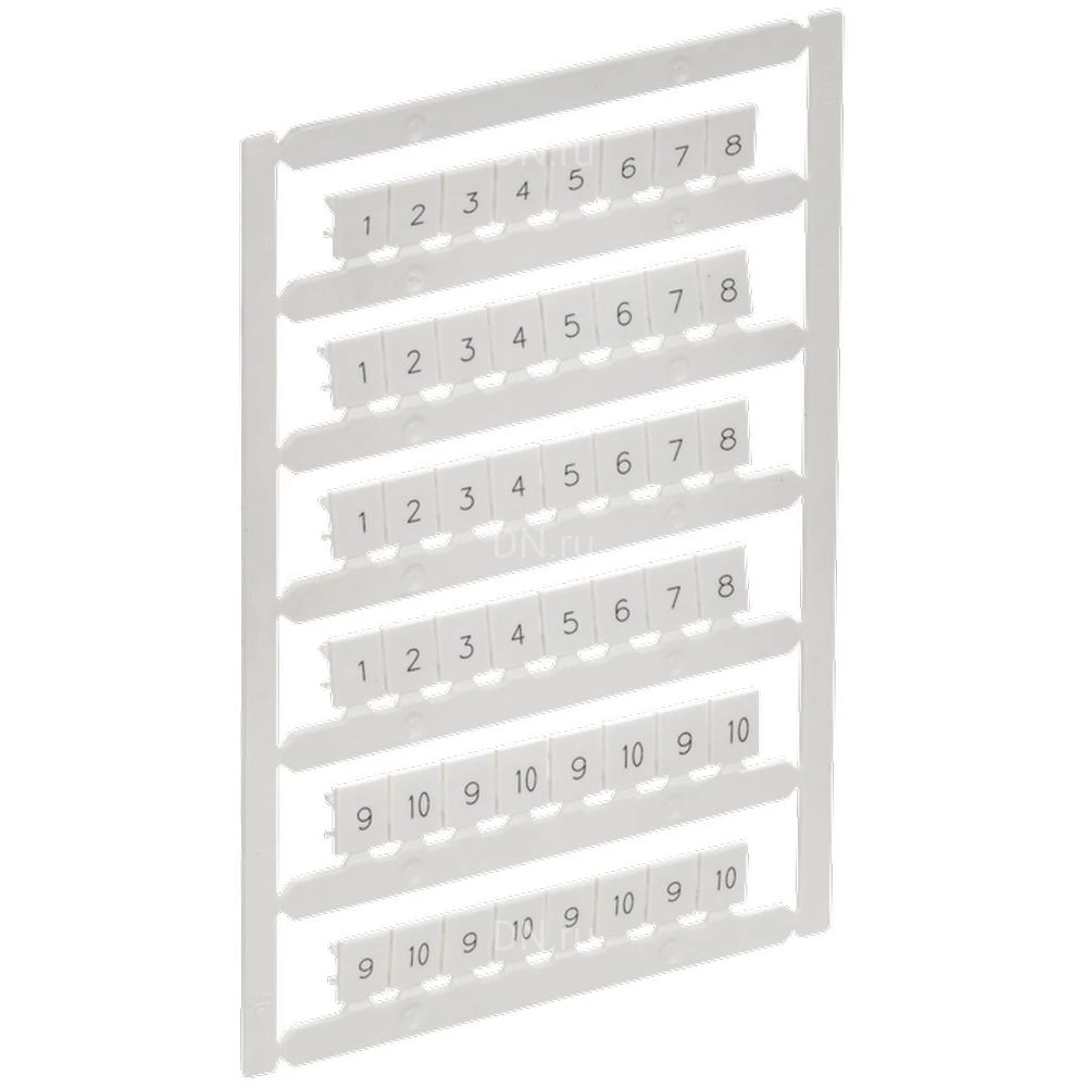 Маркер IEK ARMAFIX для CTS 6мм2/CP 10мм2, символы 1-10, цвет - белый AF-CT10D-M-006-01