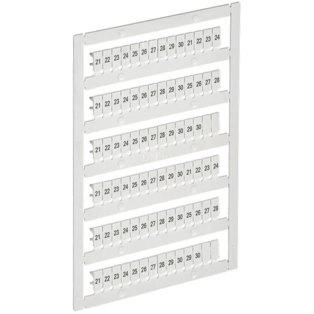 Маркер IEK ARMAFIX для CTS/CP 2,5мм2, символы 21-30, цвет - белый AF-CT10D-M-D25-03