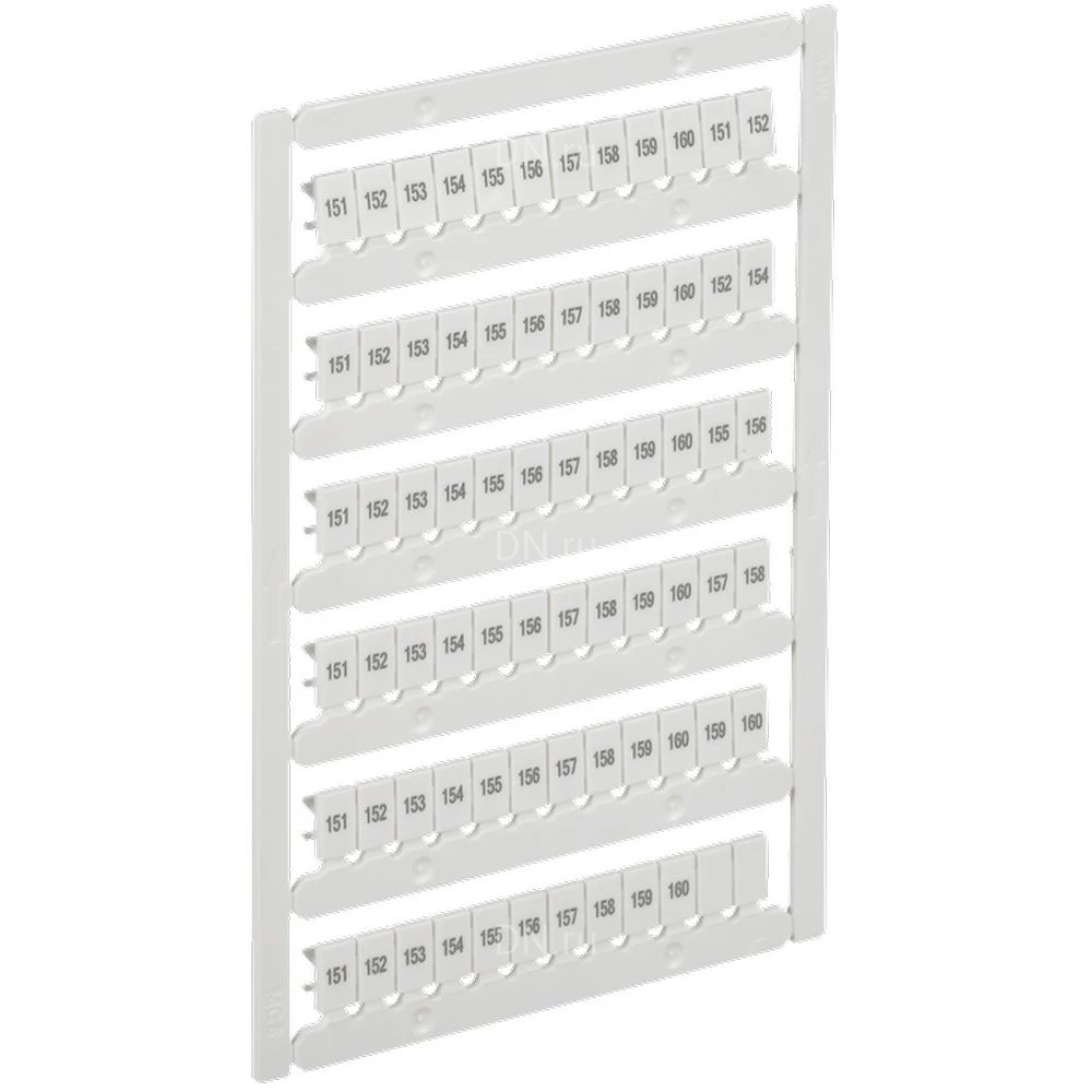 Маркер IEK ARMAFIX для CTS/CP 4мм2, символы 151-160, цвет - белый AF-CT10D-M-004-16