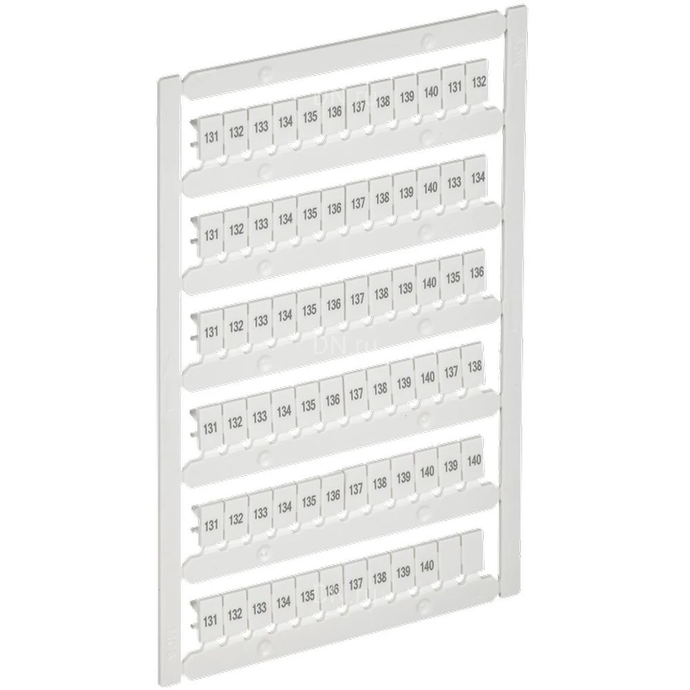 Маркер IEK ARMAFIX для CTS/CP 4мм2, символы 131-140, цвет - белый AF-CT10D-M-004-14