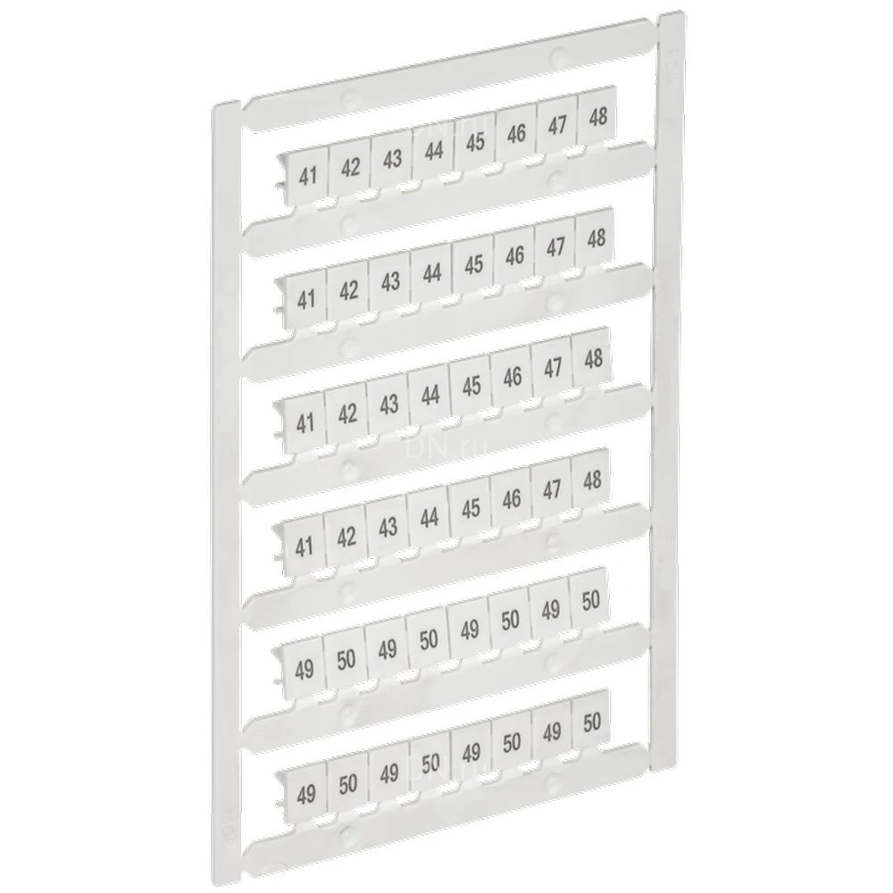 Маркер IEK ARMAFIX для CTS 6мм2/CP 10мм2, символы 41-50, цвет - белый AF-CT10D-M-006-05