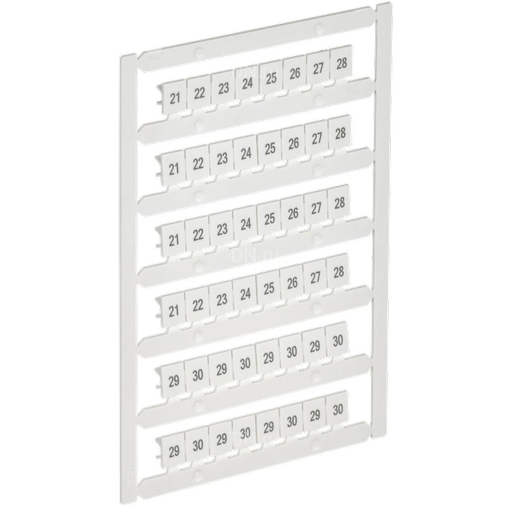 Маркер IEK ARMAFIX для CTS 6мм2/CP 10мм2, символы 21-30, цвет - белый AF-CT10D-M-006-03