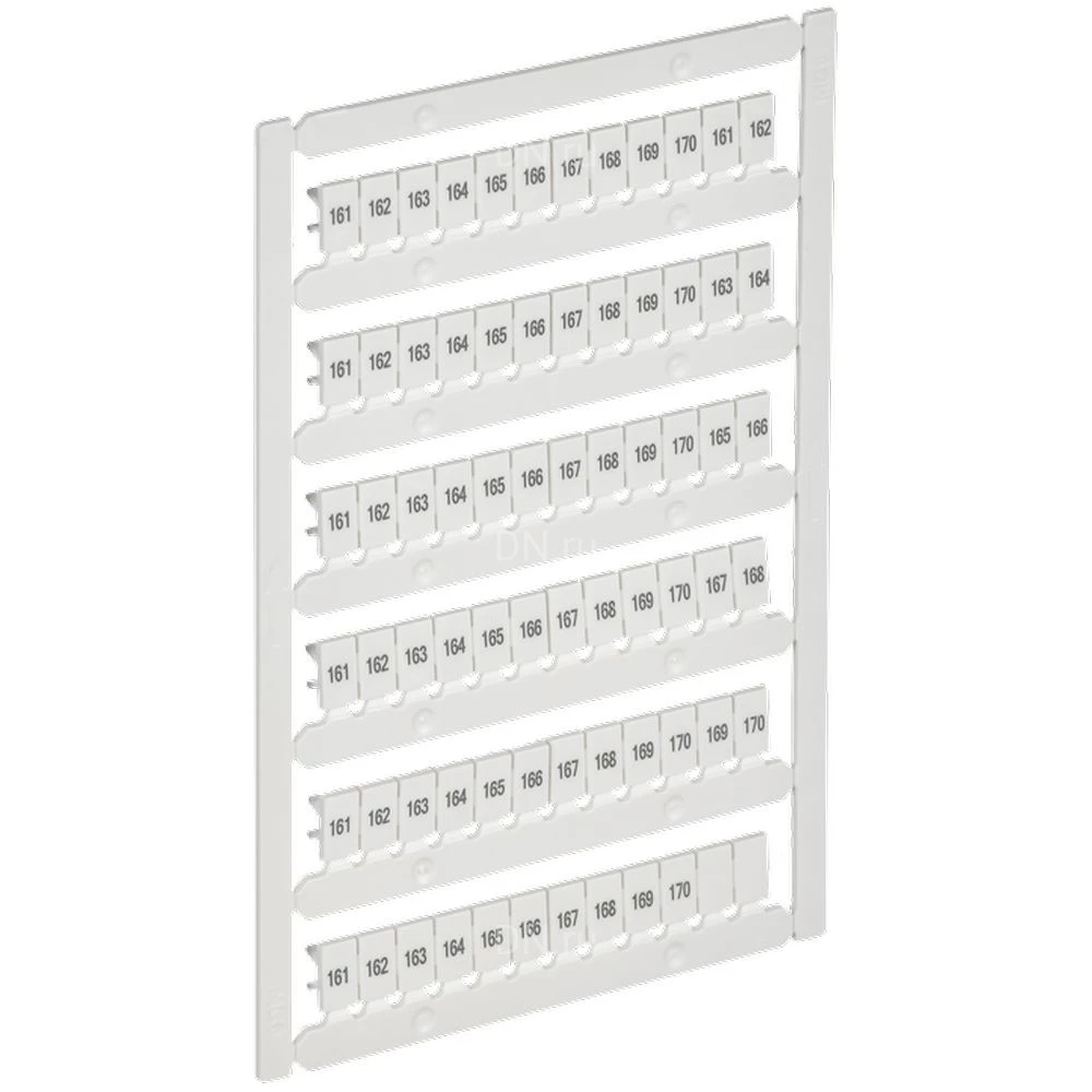 Маркер IEK ARMAFIX для CTS/CP 4мм2, символы 161-170, цвет - белый AF-CT10D-M-004-17