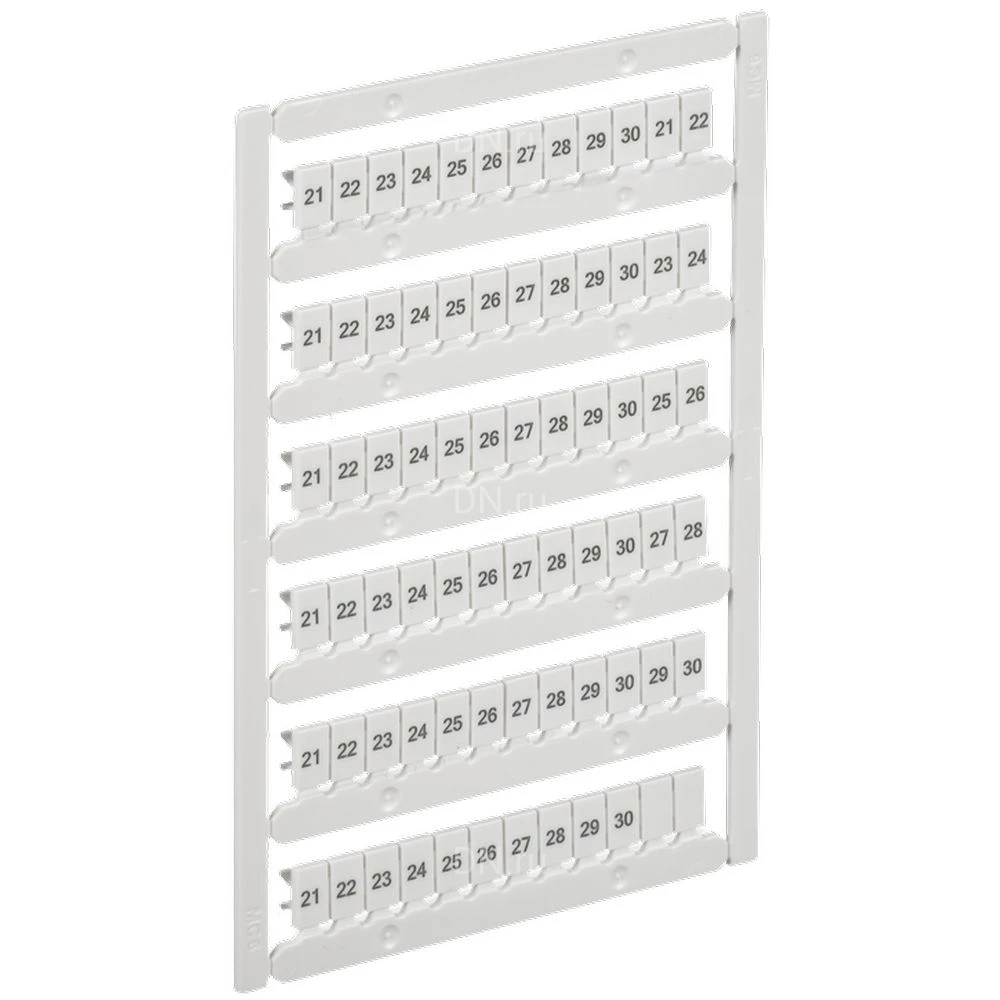 Маркер IEK ARMAFIX для CTS/CP 4мм2, символы 21-30, цвет - белый, упаковка - 10шт AF-CT10D-M-004-03