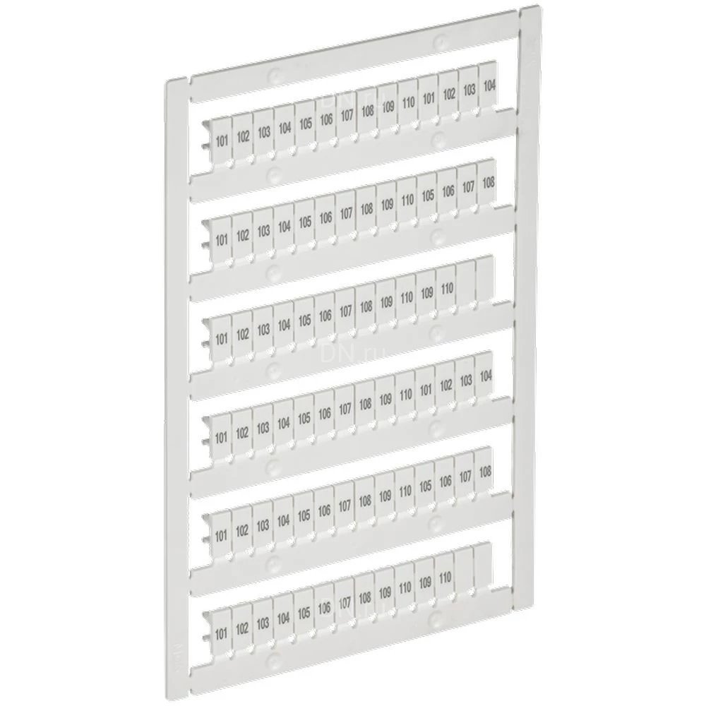 Маркер IEK ARMAFIX для CTS/CP 2,5мм2, символы 101-110, цвет - белый AF-CT10D-M-D25-11