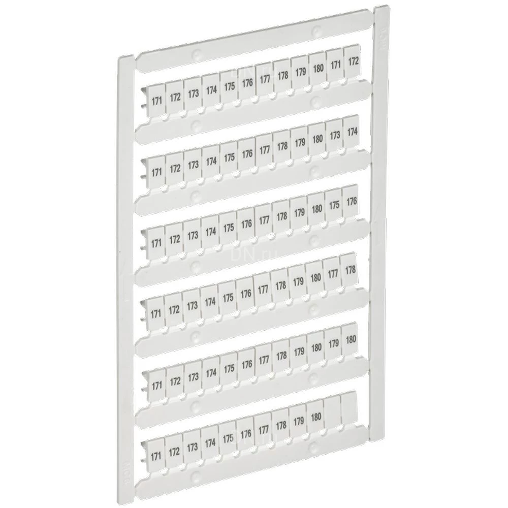 Маркер IEK ARMAFIX для CTS/CP 4мм2, символы 171-180, цвет - белый AF-CT10D-M-004-18