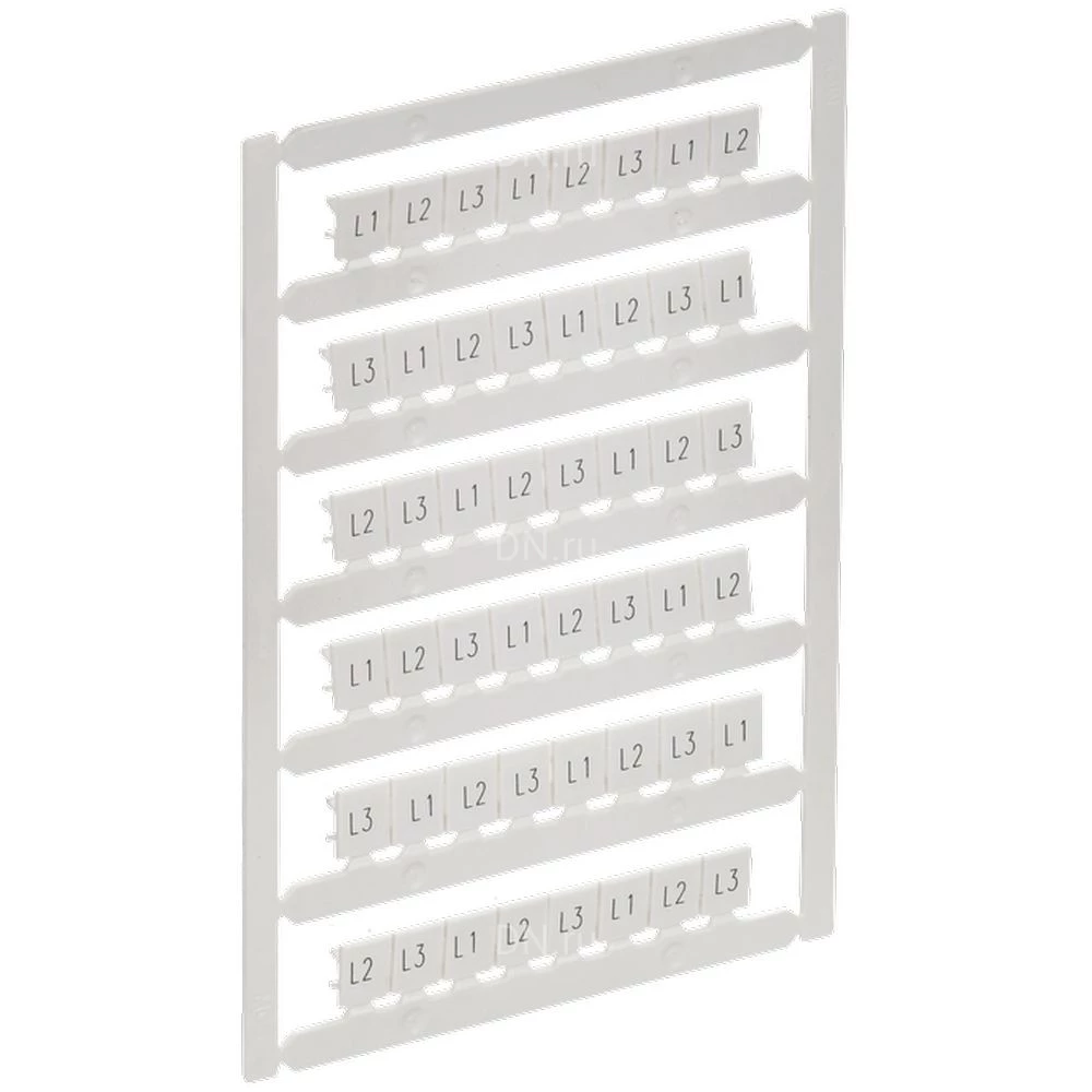 Маркер IEK ARMAFIX для CTS 6мм2/CP 10мм2, символы L1; L2; L3, цвет - белый AF-CT10D-M-006-22