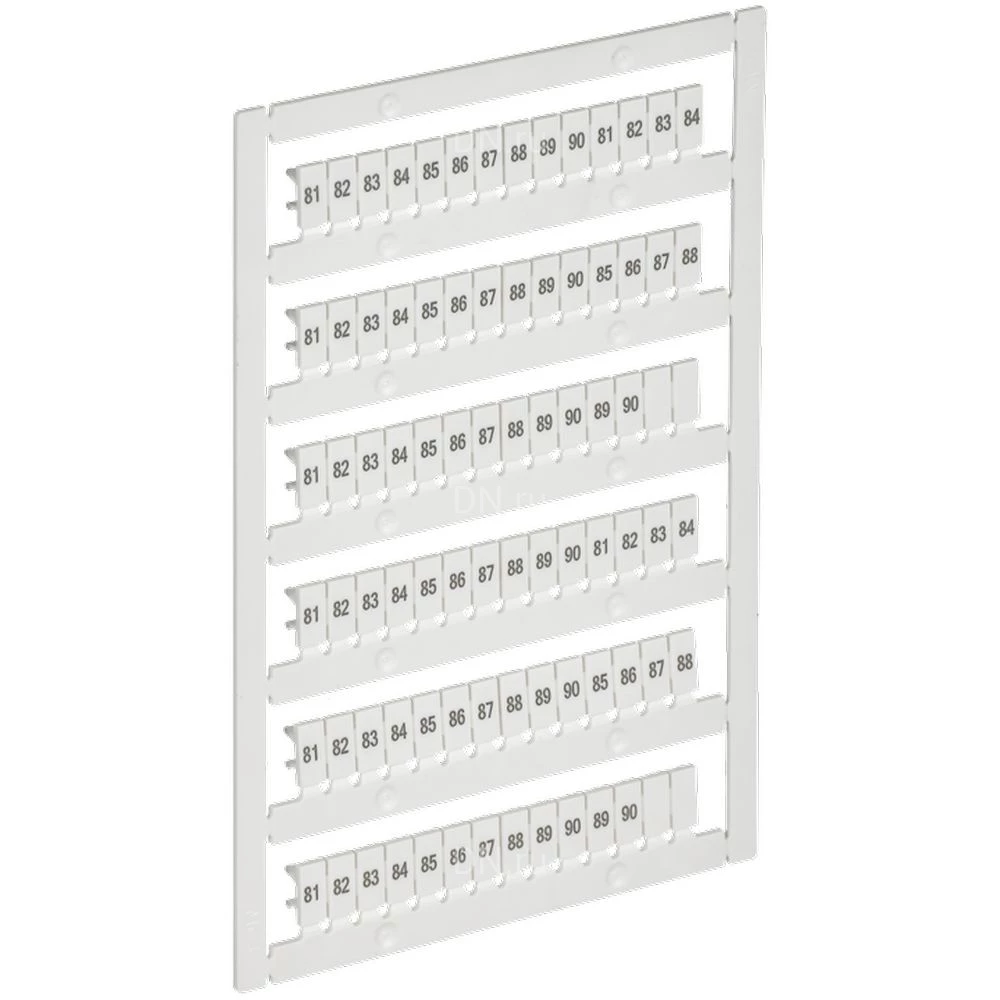 Маркер IEK ARMAFIX для CTS/CP 2,5мм2, символы 81-90, цвет - белый AF-CT10D-M-D25-09