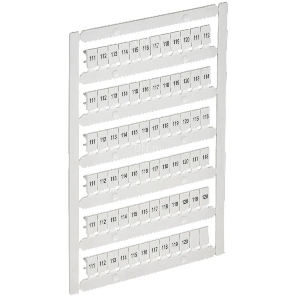 Маркер IEK ARMAFIX для CTS/CP 4мм2, символы 111-120, цвет - белый AF-CT10D-M-004-12