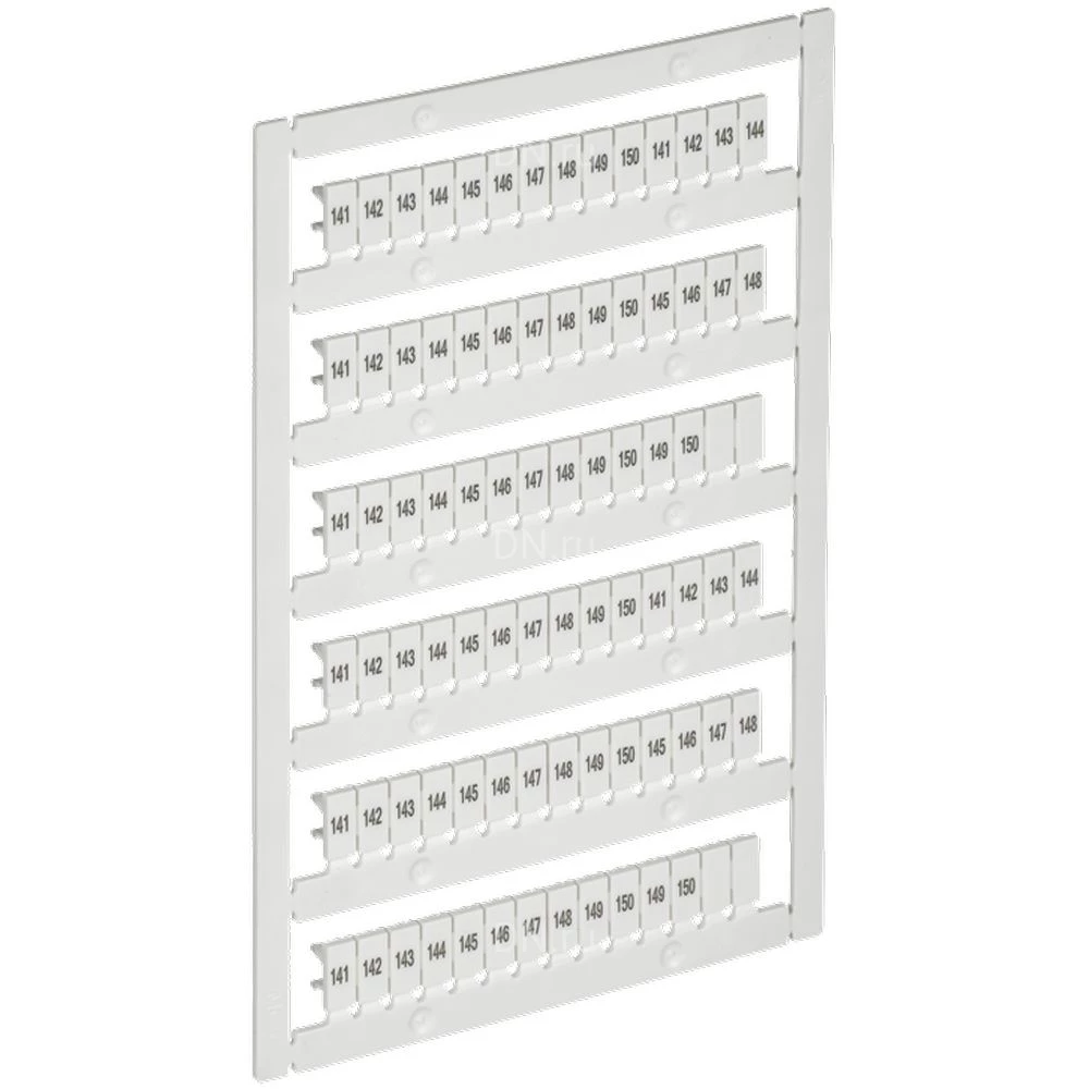 Маркер IEK ARMAFIX для CTS/CP 2,5мм2, символы 141-150, цвет - белый AF-CT10D-M-D25-15