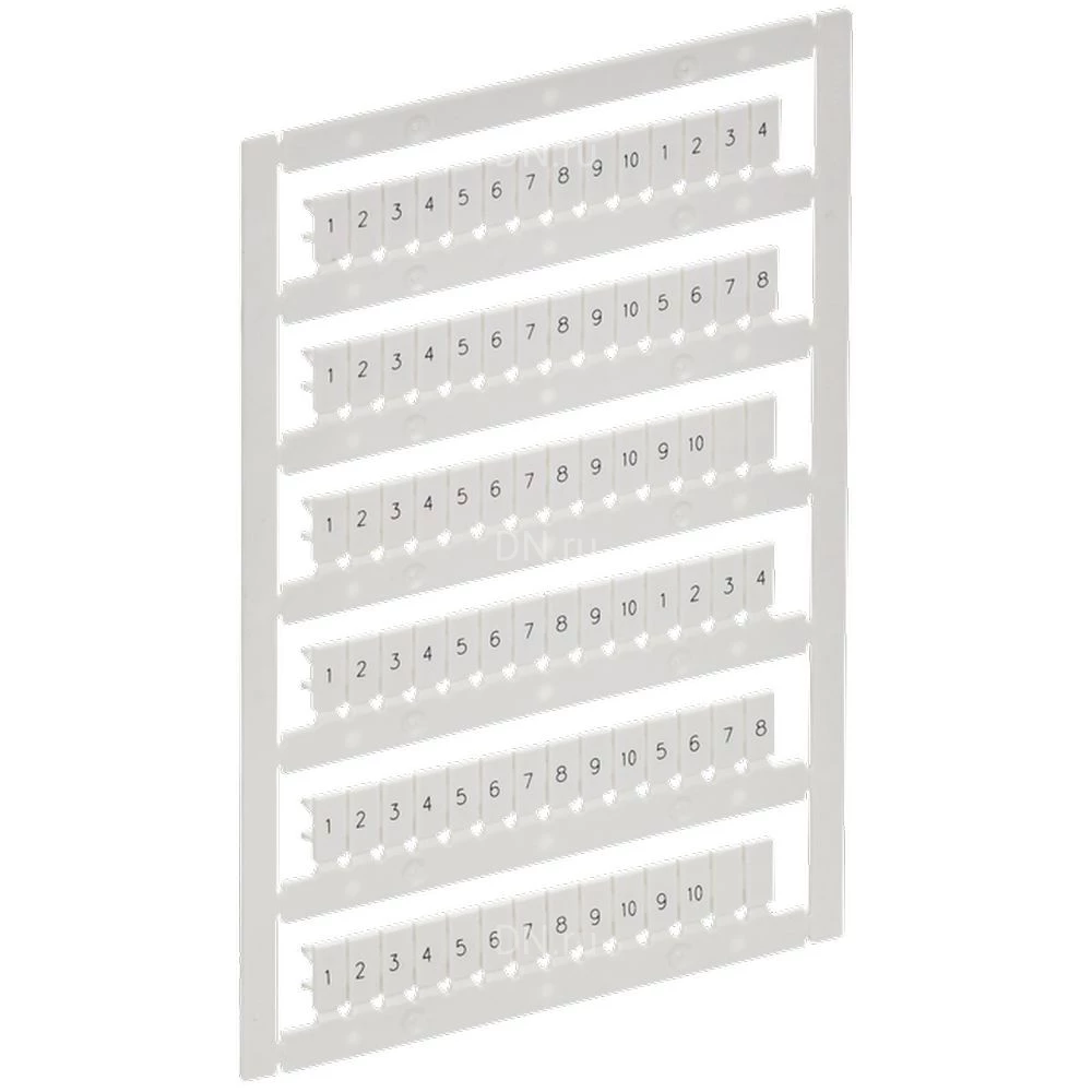 Маркер IEK ARMAFIX для CTS/CP 2,5мм2, символы 1-10, цвет - белый AF-CT10D-M-D25-01
