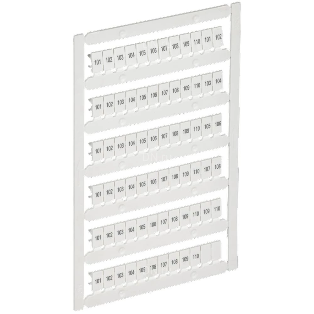 Маркер IEK ARMAFIX для CTS/CP 4мм2, символы 101-110, цвет - белый AF-CT10D-M-004-11