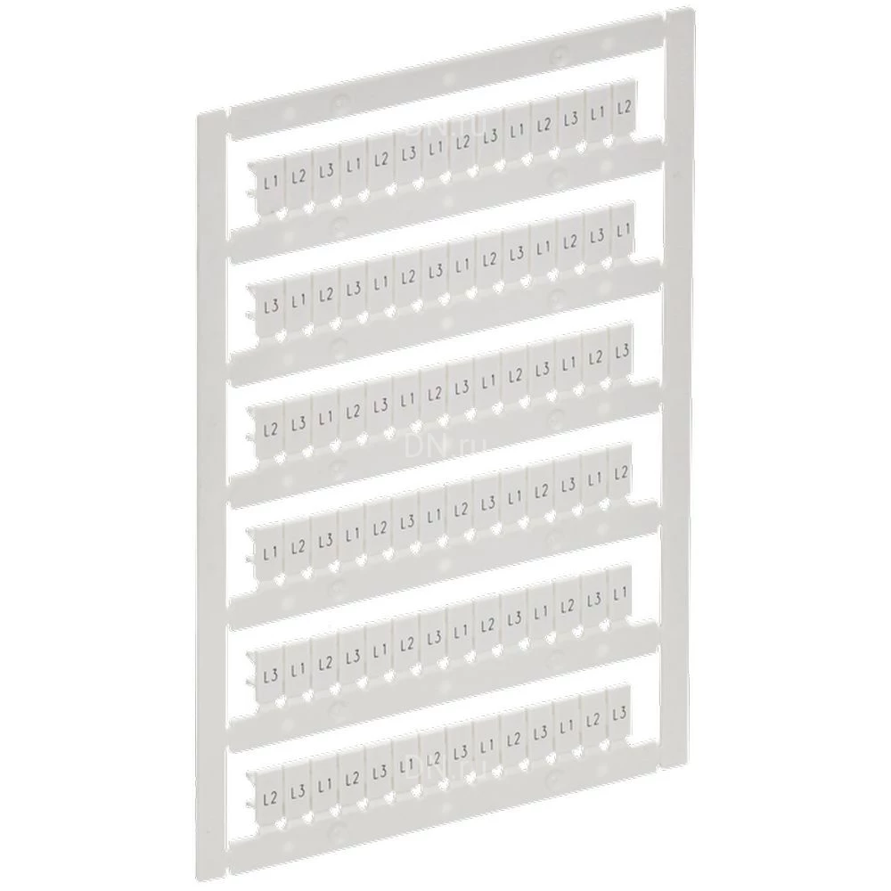 Маркер IEK ARMAFIX для CTS/CP 2,5мм2, символы L1; L2; L3, цвет - белый AF-CT10D-M-D25-22