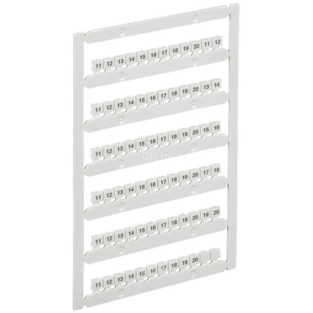 Маркер IEK ARMAFIX для CTS-ML 3 уровня 2,5мм2, символы 11-20, цвет - белый AF-CT10D-M-D25-02-3