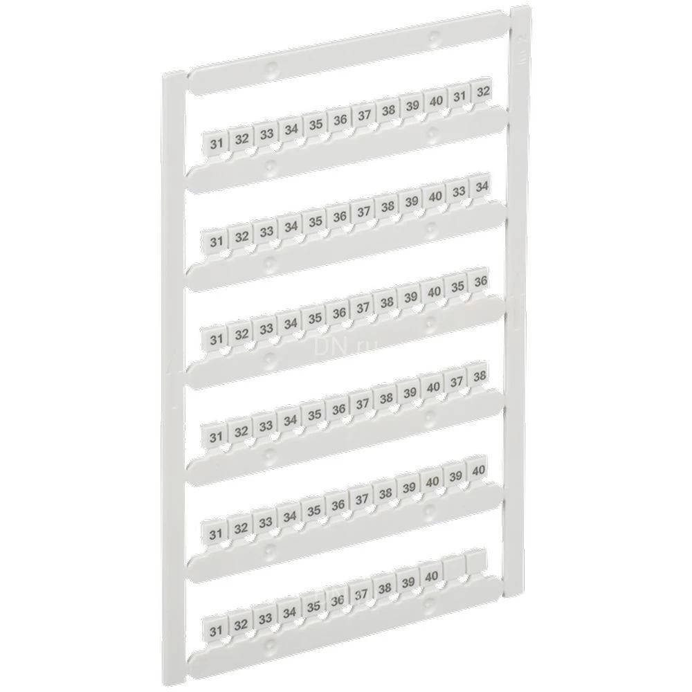 Маркер IEK ARMAFIX для CTS-ML 3 уровня 2,5мм2, символы 31-40, цвет - белый AF-CT10D-M-D25-04-3