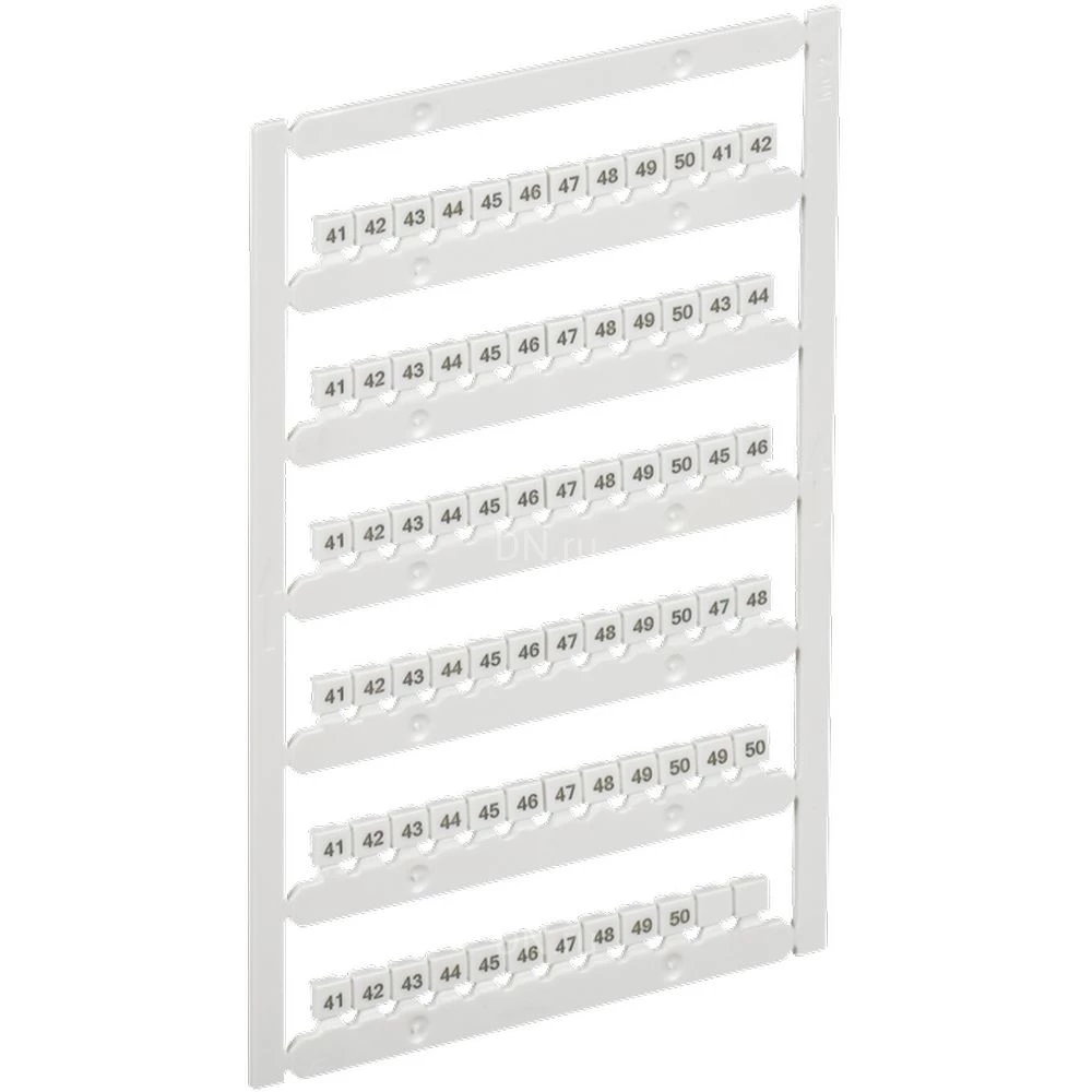 Маркер IEK ARMAFIX для CTS-ML 3 уровня 2,5мм2, символы 41-50, цвет - белый AF-CT10D-M-D25-05-3