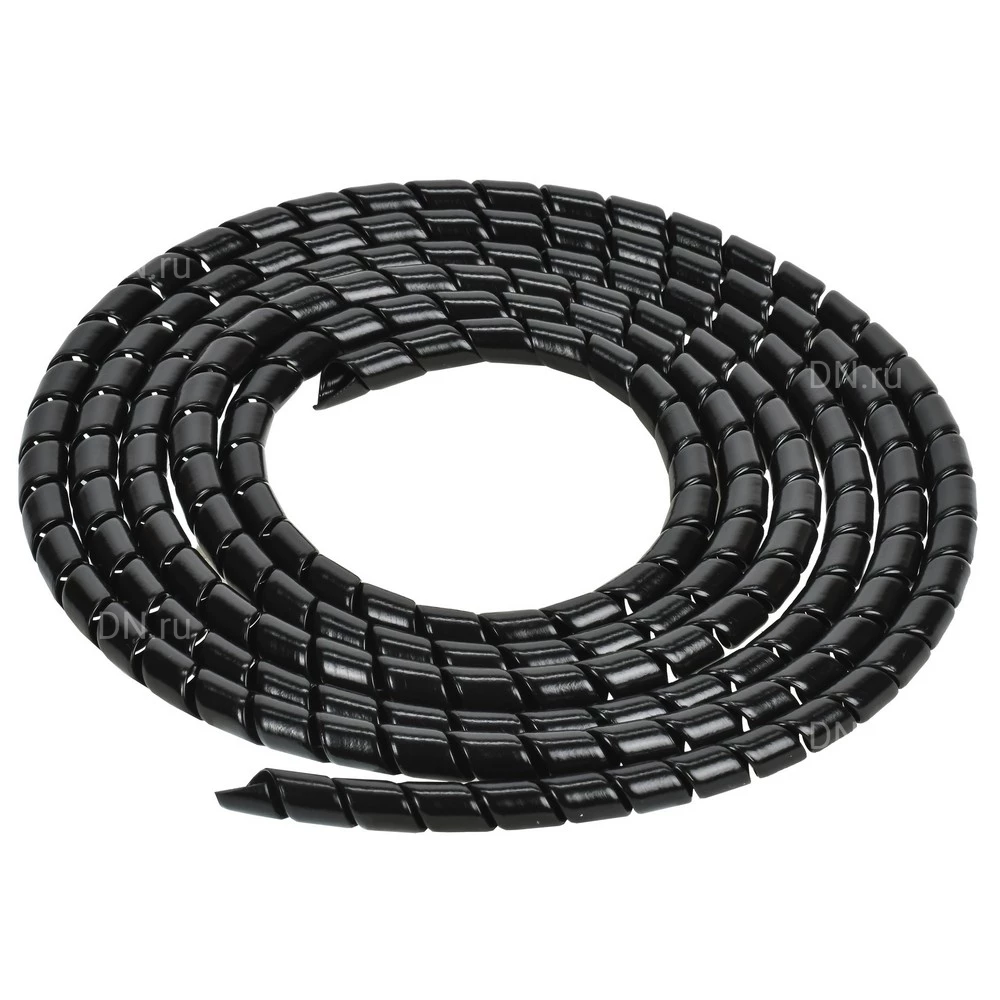 Спираль монтажная IEK СПГ-25 диаметр - 25мм, толщина - 1мм, длина - 2м, цвет - черный, 1 упаковка USWB1-25-02-K02