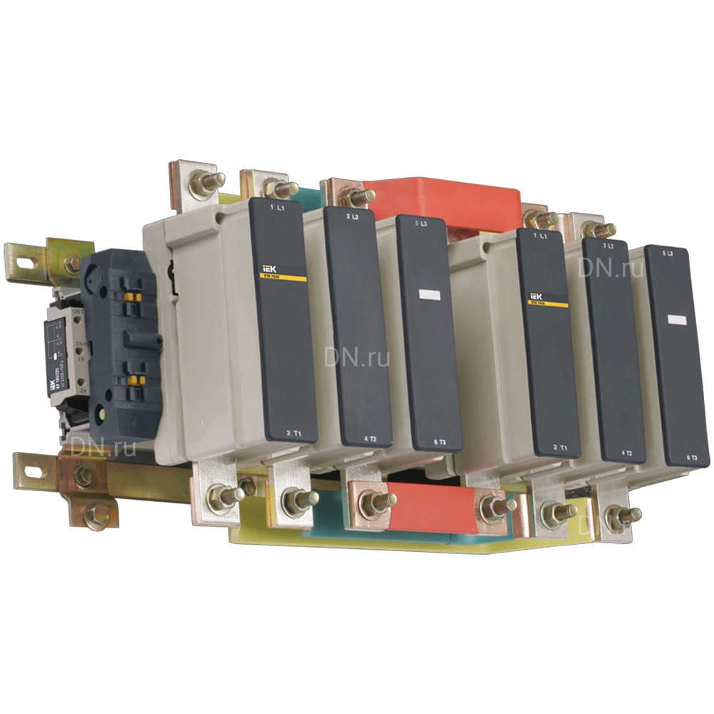 Контактор трехполюсный IEK КТИ-76303 реверсивный, номинальный ток - 630А, номинальное напряжение - 400В KKT73-630-400-10