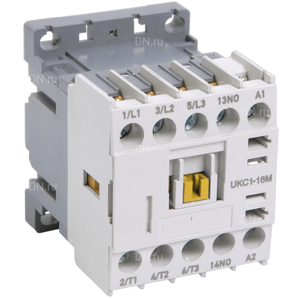 Миниконтактор трехполюсный IEK МКИ-10610 1NO, номинальный ток - 6А, номинальное напряжение - 36В KMM11-006-036-10