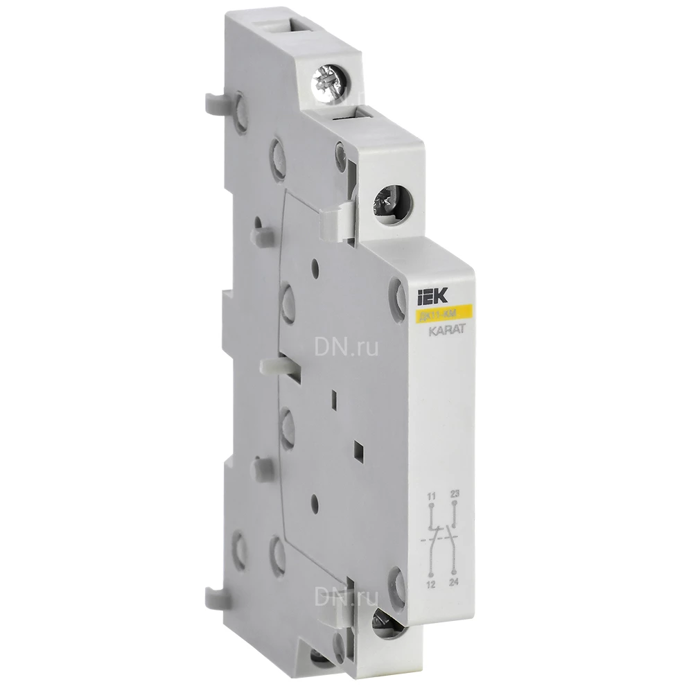 Контакт дополнительный IEK KARAT ДК11-КМ 1НО+1НЗ MKK00D-DK-11