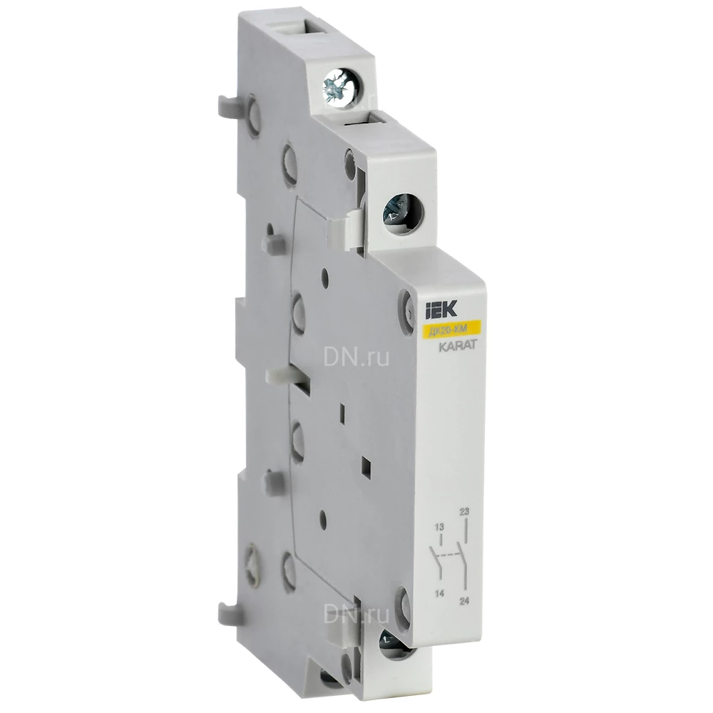 Контакт дополнительный IEK KARAT ДК20-КМ 2НО MKK00D-DK-20