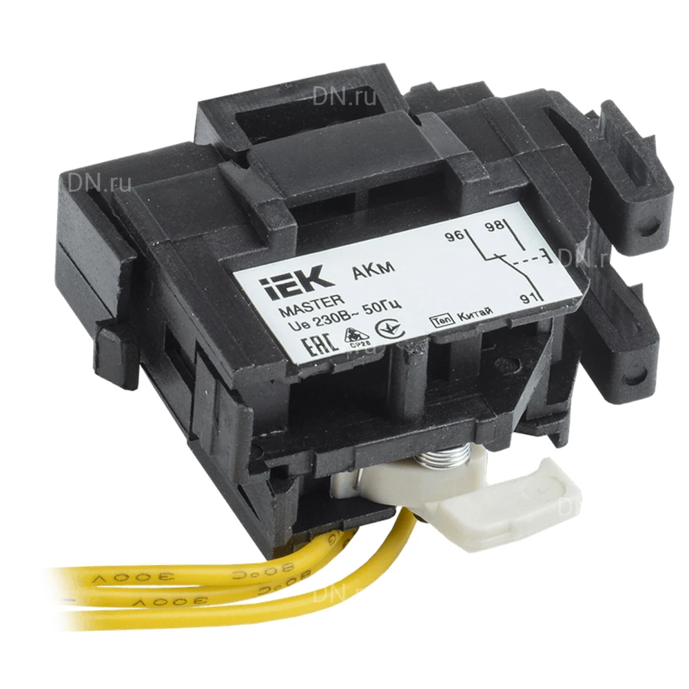 Контакт аварийный IEK АКм-125е (АКм-32) типоразмер 125, для автоматических выключателей ВА88-32 MASTER с электронным расцепителем SVA11D-AK-1-02