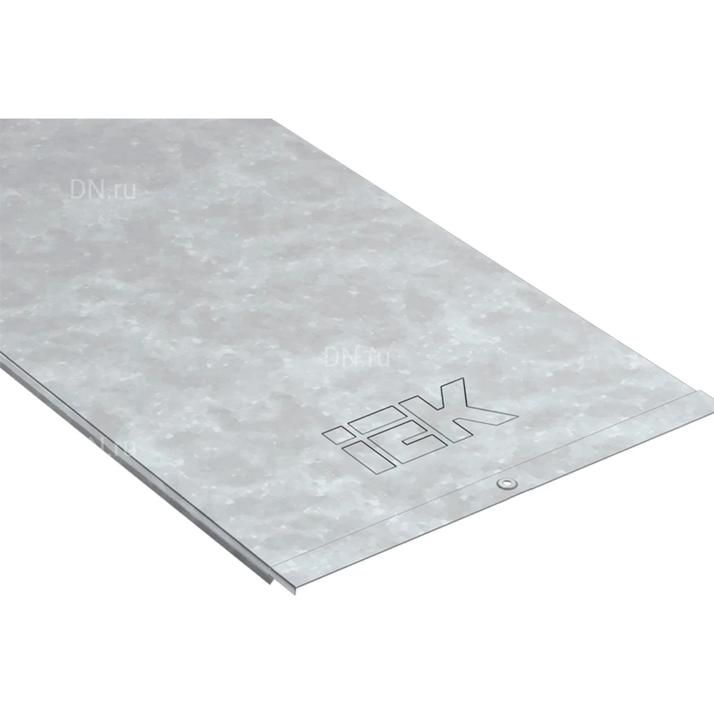 Крышка на лоток универсальная IEK CLP1K-500-3-M-HDZ основание 500мм, длина - 3000мм, толщина материала - 1.0мм, материал - сталь, на защелках, цвет - светло-серый (кратно 6м)