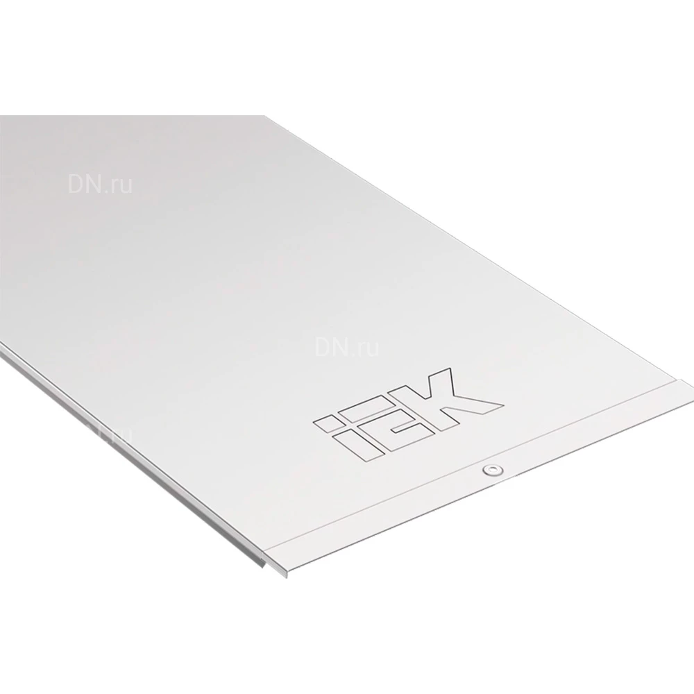 Крышка на лоток универсальная IEK CLP1K-500-3 основание 500мм, длина - 3000мм, толщина материала - 1.0мм, материал - оцинкованная сталь, на защелках, цвет светло-серый (кратно 6м)