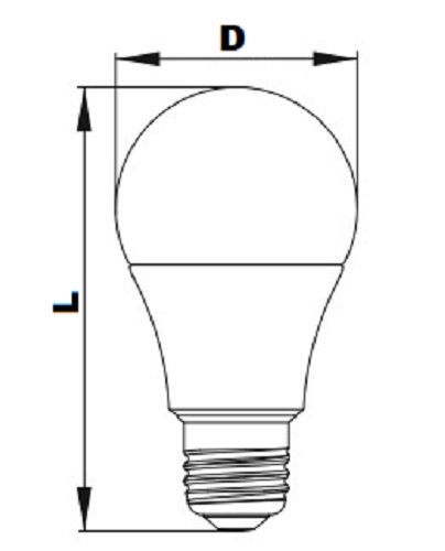 Лампа светодиодная GENERICA LL-A60 20 Вт, 230 В, цоколь - E27, световой поток - 2000 Лм, цветовая температура - 4000 К, цвет свечения - белый, форма - грушевидная
