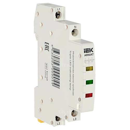 Лампы индикаторные IEK ARMAT тройные, LED, IP20