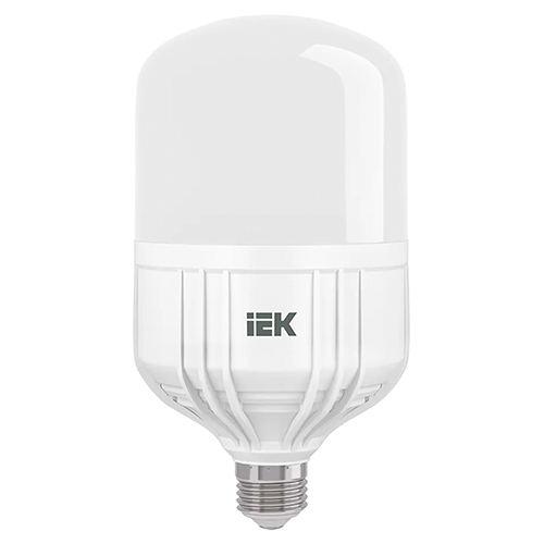 Лампы светодиодные IEK LLE-HP-27 112-138 мм мощность - 30-50 Вт, цоколь - E27, световой поток - 2700-4500 лм, цветовая температура - 4000-6500 K, форма - цилиндр