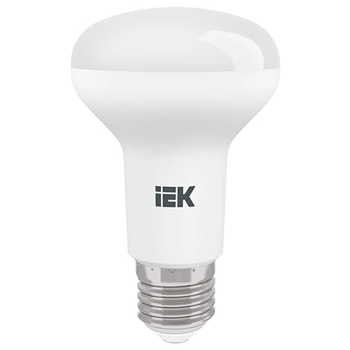 Лампы светодиодные IEK LLE-R63 63 мм мощность - 8 Вт, цоколь - E27, световой поток - 720 лм, цветовая температура - 4000 K, форма - рефлекторная