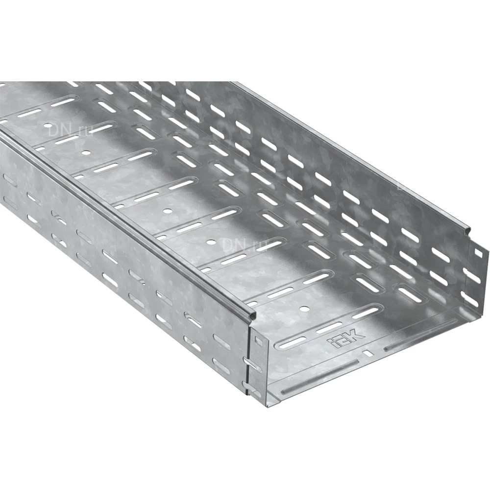 Лоток IEK ESCA CLP10-050-100-3-M-HDZ, перфорированный, 50х100мм L=3000мм, материал корпуса - сталь толщиной 0.7мм, покрытие - горячее цинкование (кратно 24м)