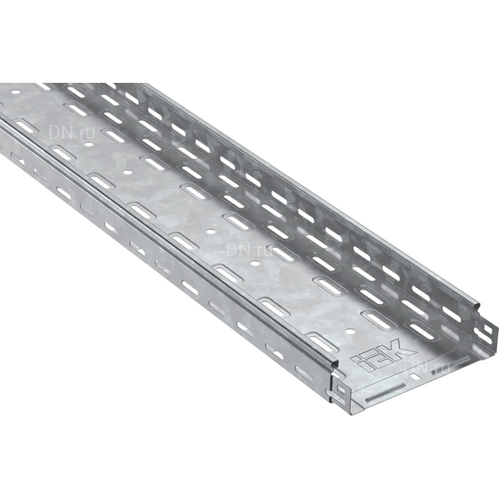 Лоток IEK ESCA CLP10-050-200-100-3-M-HDZ, перфорированный, 50х200мм L=3000мм, материал корпуса - сталь толщиной 1.0мм, покрытие - горячее цинкование (кратно 18м)