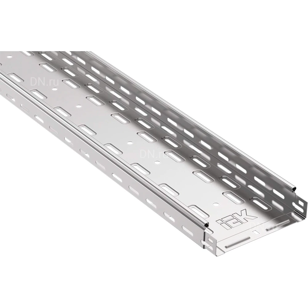 Лоток IEK ESCA CLP10-050-200-100-3 перфорированный, 50х200мм L=3000мм, материал корпуса - оцинкованная сталь толщиной 1.0мм (кратно 3м)