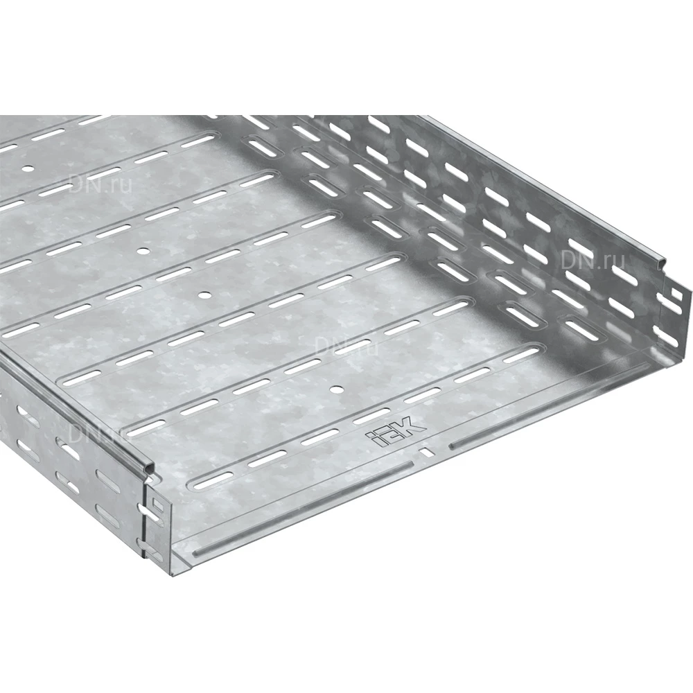 Лоток IEK ESCA CLP10-080-600-3 перфорированный, 80х600мм L=3000мм, материал корпуса - оцинкованная сталь толщиной 1.2мм (кратно 6м)