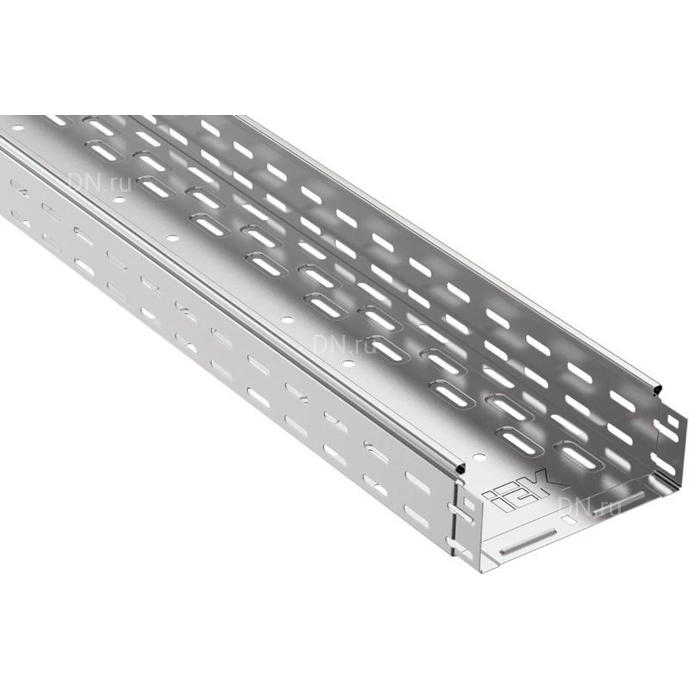 Лоток IEK ESCA CLP10-100-300-120-3 перфорированный, 100х300мм L=3000мм, материал корпуса - оцинкованная сталь толщиной 1.2мм (кратно 6м)