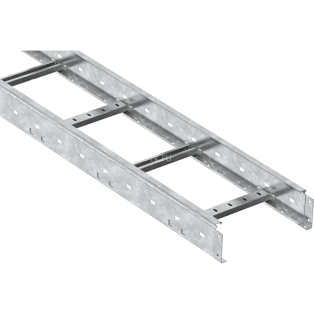 Лоток IEK LESTA CLM40-055-200-3-150-HDZ лестничный, 55х200мм L=3000мм, материал корпуса - сталь толщиной 1.5мм, покрытие - горячее цинкование (кратно 6м)