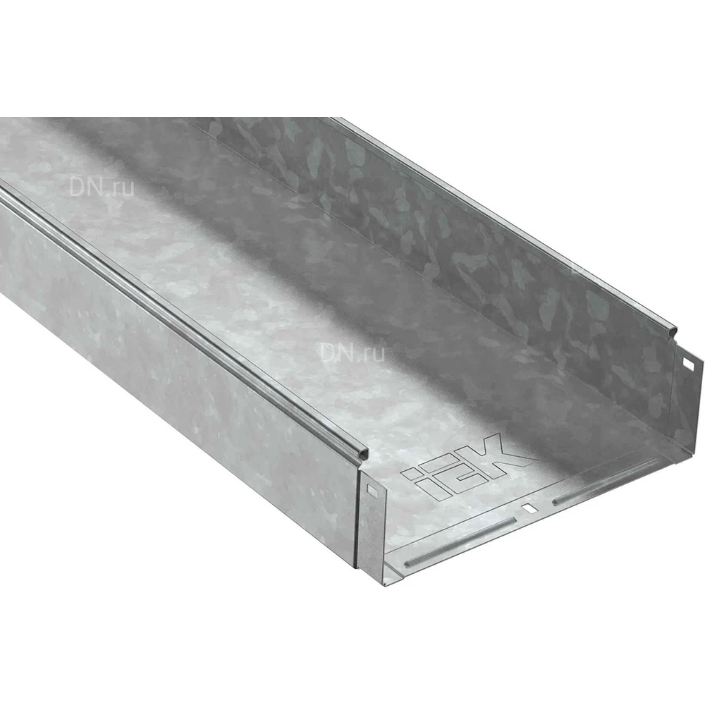 Лоток IEK ESCA CLN10-100-200-120-3-M-HDZ неперфорированный, 100х200мм L=3000мм, материал корпуса - сталь толщиной 1.2мм, покрытие - горячее цинкование (кратно 3м)