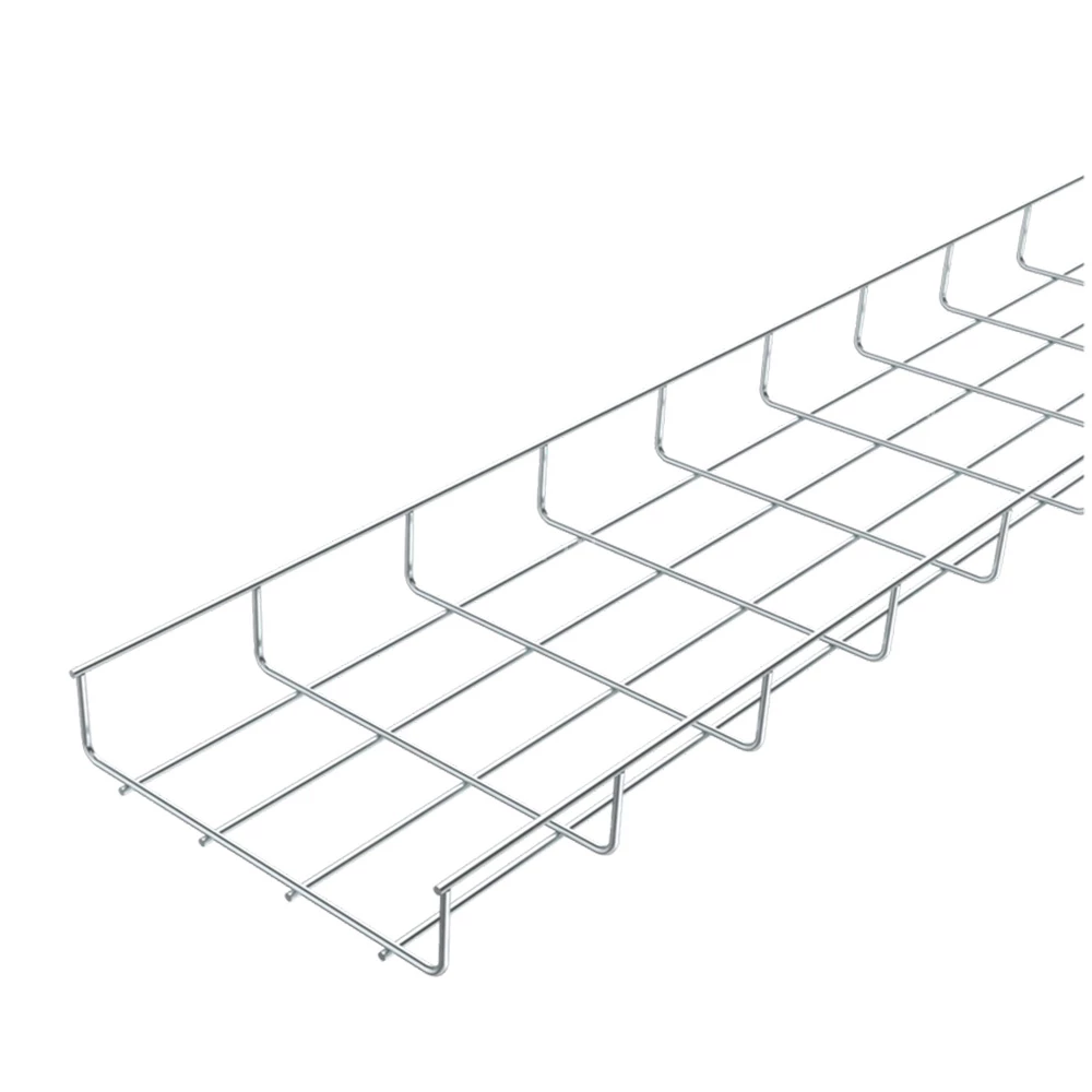 Лоток IEK NESTA NE-30-050-200-3-38 проволочный, 50х200мм L=3000мм, диаметр проволоки 3.8мм, материал корпуса - оцинкованная сталь (кратно 6м)