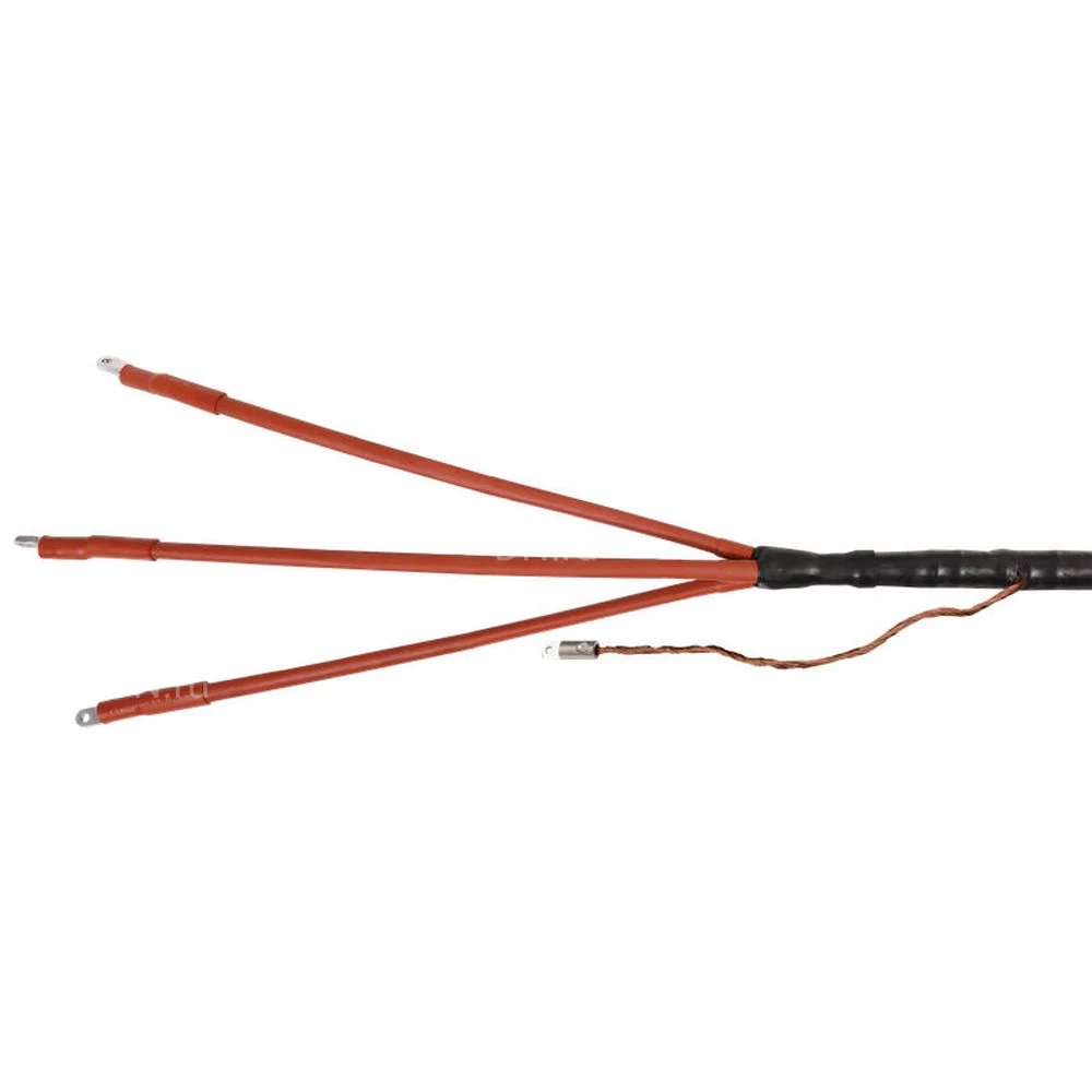 Муфта кабельная IEK ПКВтп-10 3х300 концевая, количество жил - 3, сечение жилы - 300мм2, напряжение - 10000В, с наконечниками, ПВХ/СПЭ изоляция UZM-XLK10-VN3-300S