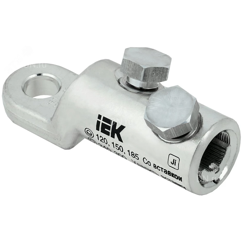 Наконечник болтовой луженый IEK НБЛ 120-300-16/2, сечение проводника - 120-300мм2, диаметр отверстия - 17мм, количество в упаковке - 9шт. UNB11-120-300-02-35