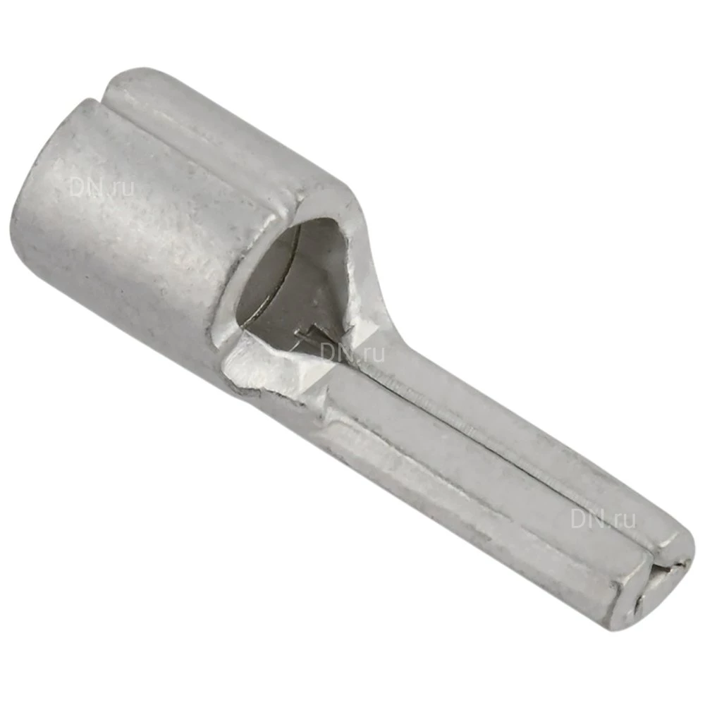 Наконечник штифтовый плоский IEK НШП 10-12 без изоляции, диапазон сечений - 10мм2, максимальный ток - 70А UNN10-10-12-001